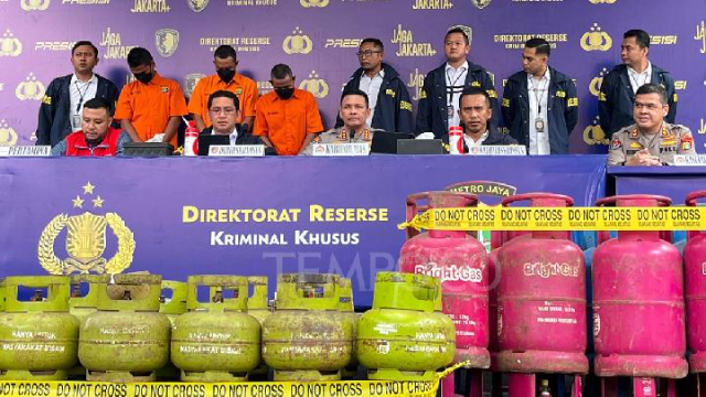 Penangkapan Sindikat Pengoplos Elpiji di Jakarta Timur dan Depok